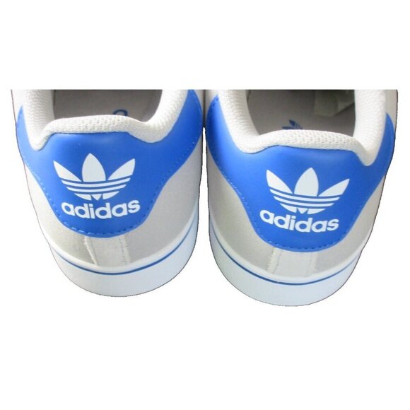 Adidas Men's Campus Vulc Grey Blue White Soccer Skate Shoes White Sizes NIB - Picture 5 of 5